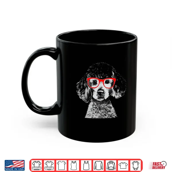 Mug Sock Hop 50s Costume Poodle Shirt Red Glasses 1950s Shirt