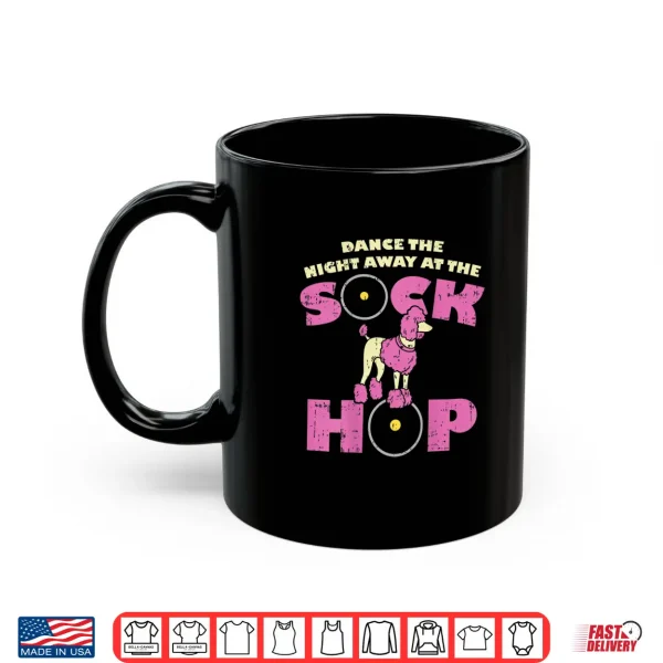 Mug Sock Hop Party Attire 50s Pink Poodle Shirt