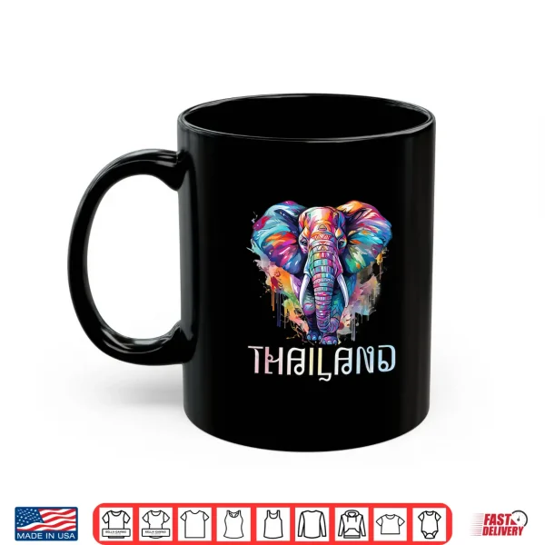 Mug Souvenir Matching Family Summer Travel Elephant Thailand Shirt