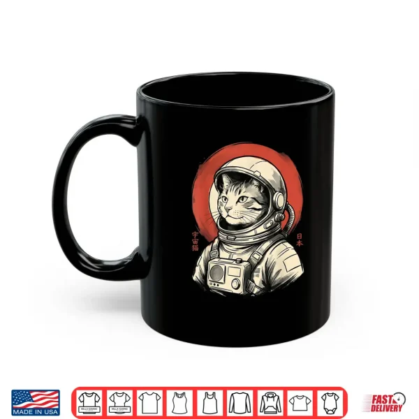 Mug Space Cat Japanese Art Astronaut Kawaii Anime Space Cat Shirt