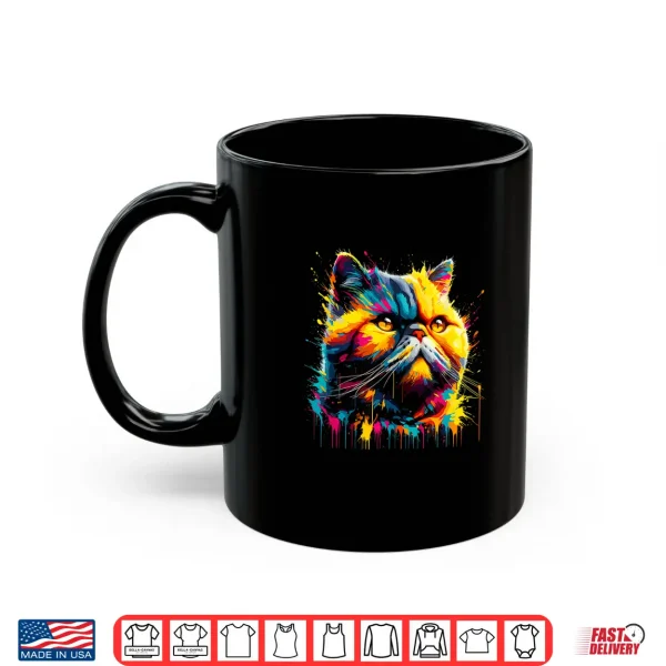 Mug Splash Art Exotic Shorthair Shorthaired Persian Shirt