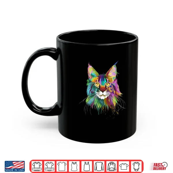 Mug Splash Maine Coon Cat Professional Graphic Shirt