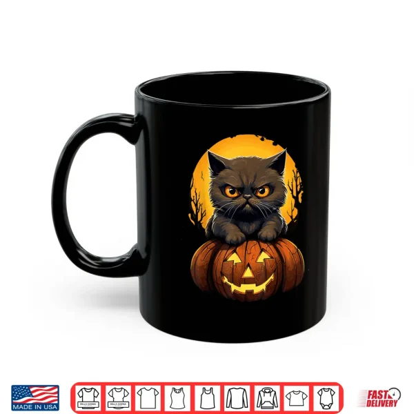 Mug Spooky Funny Halloween Exotic Shorthair Cat Pumpkin Shirt