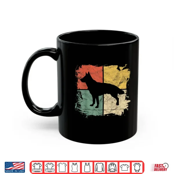 Mug Square Retro German Shepherd Owner Gift Dog Shepard Dad Mom Shirt