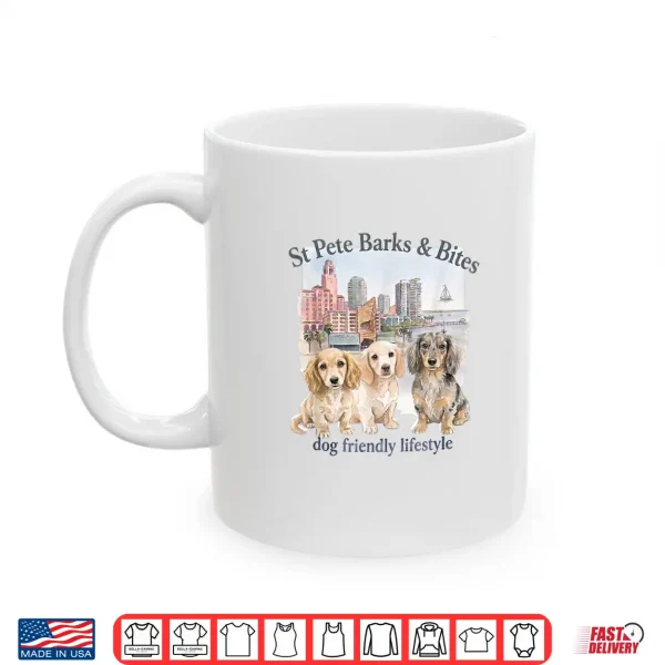 Mug St Pete Barks Bites Dachshunds Shirt