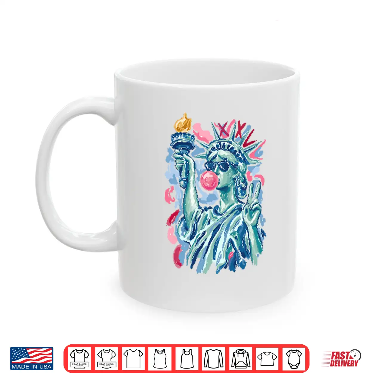 Statue Of Liberty Blowing Bubble Gum 4Th Of July Shirt Statue Of Liberty Blowing Bubble Gum 4Th Of July Shirt