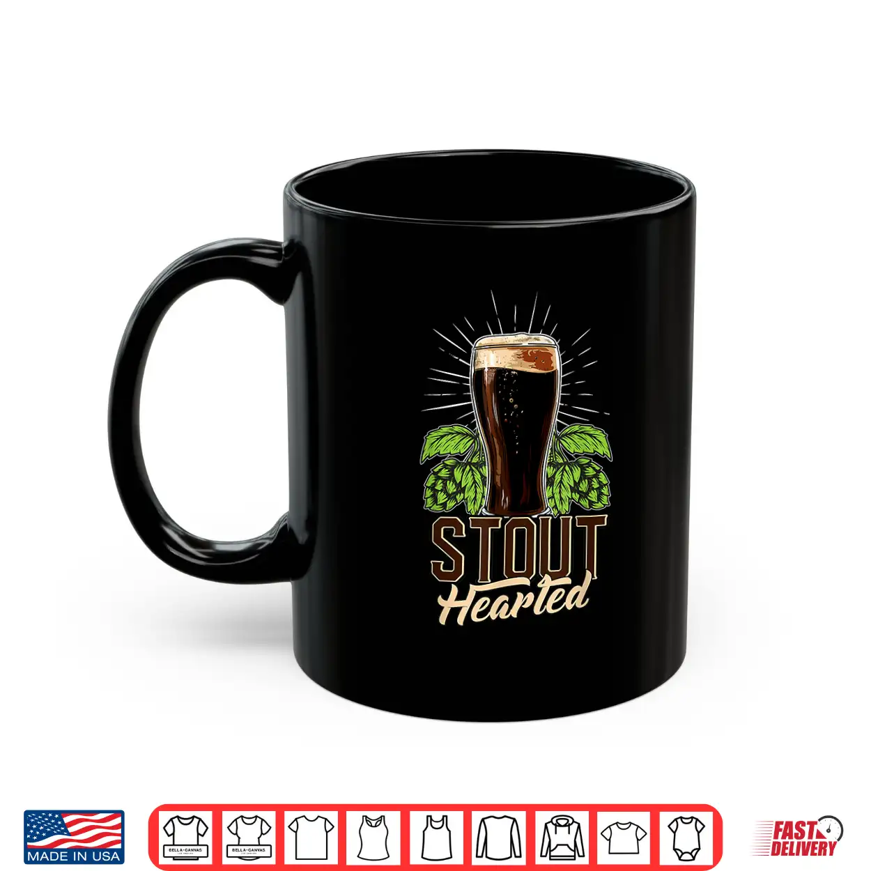 Stout Hearted Craft Beer Connoisseur Funny Beer Lover Shirt Stout Hearted Craft Beer Connoisseur Funny Beer Lover Shirt