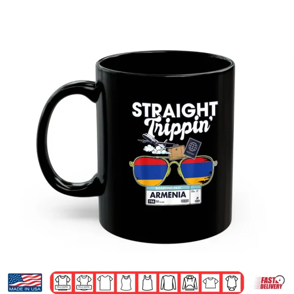 Mug Straight Trippin Armenia Vacation Tour Travel Trip Matching Shirt