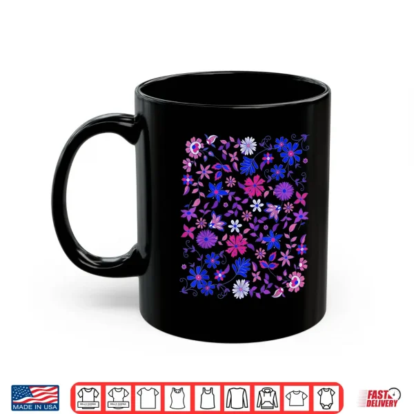 Mug Subtle Bi Pride Bisexual Rainbow Wildflowers LGBT Month Shirt