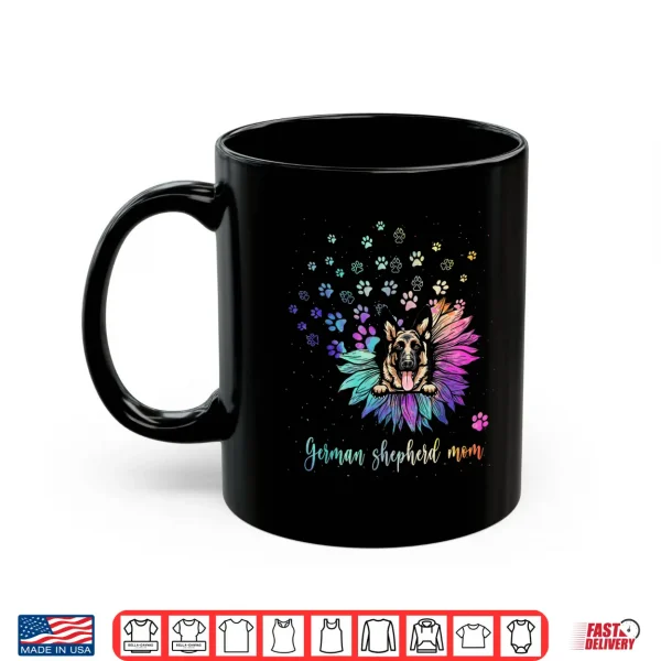Mug Sunflower German Shepherd Mom Tie Dye Dog Lover Shirt