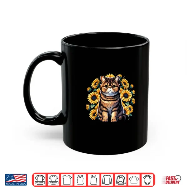 Mug Sunflowers Exotic Shorthair Shorthaired Persian Shirt