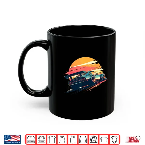 Mug Sunset Speedster Retro Race Car Enthusiast Automotive Art Shirt