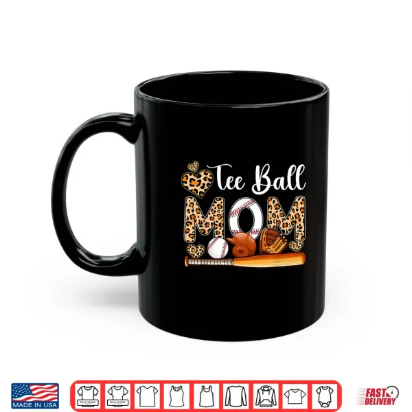 Mug Tee Ball Cute Mom Leopard Costume Baseball Mothers Day Shirt