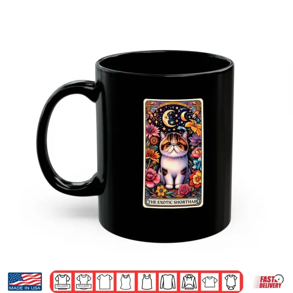 Mug The Exotic Shorthair Cat Tarot Card Shirt