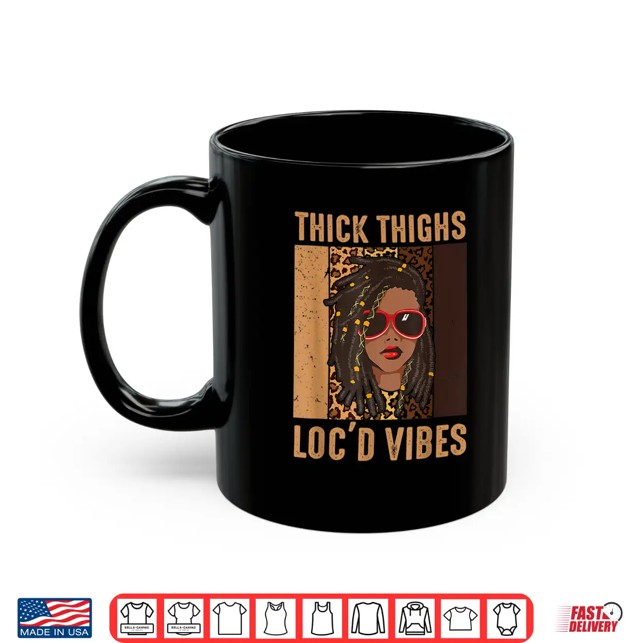 Thick Thighs And Loc’D Vibes Melanin Black Women Juneteenth Shirt Thick Thighs And Loc’D Vibes Melanin Black Women Juneteenth Shirt