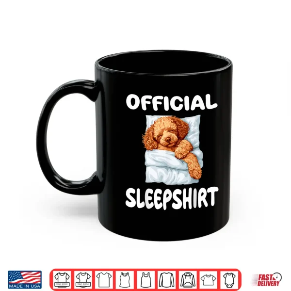 Mug Toy Poodle Dog Official Sleepshirt Pajamas Nightgown Shirt