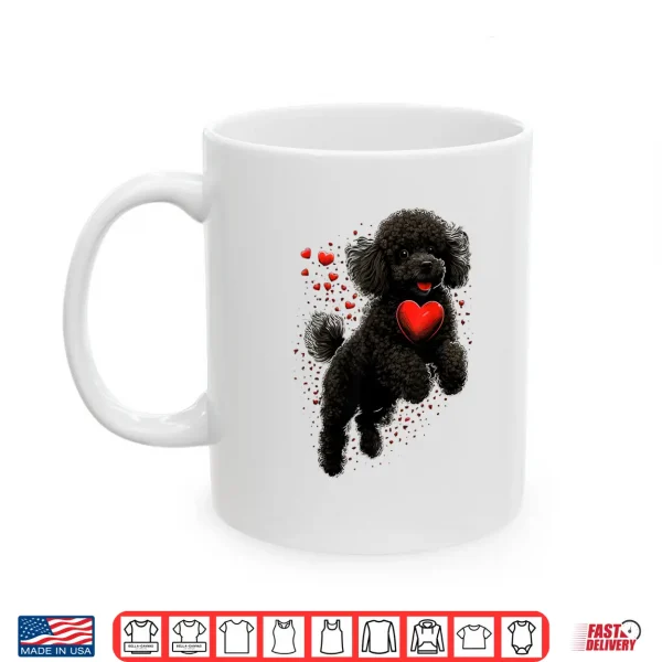 Mug Toy Poodle Love Heart for Valentines Day on Poodle Lover Shirt