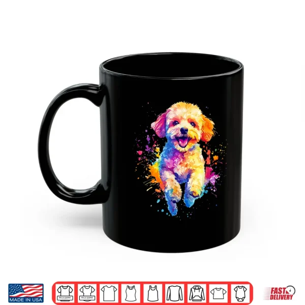 Mug Toy Poodle Lovers Colorful Splash Art Toy Poodle Shirt