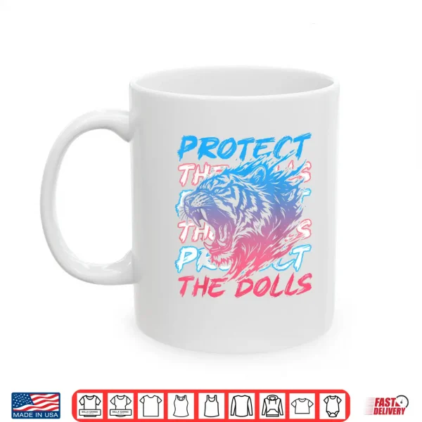 Mug Transgender LGBT Pride Trans Pride Tiger Protects That Dolls Shirt