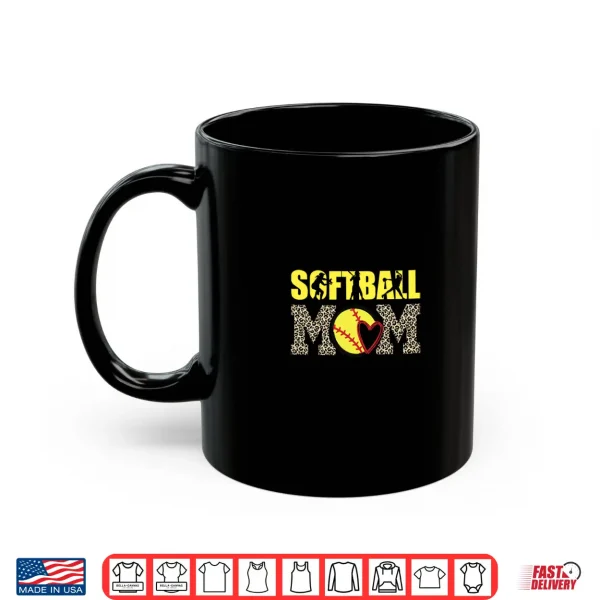 Mug Travel Softball Mom Must Haves Leopard Womens Softball Mama Shirt