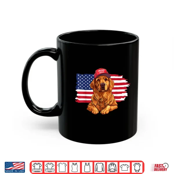 Mug Trump 2024 Dog Dogs Golden Retriever Donald Trump 2024 Shirt