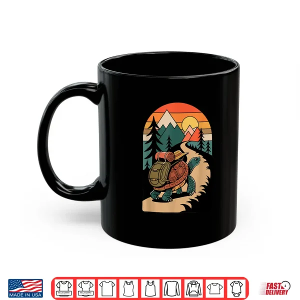 Mug Turtle Hiking Camping Camp Camper Backpacking Shirt