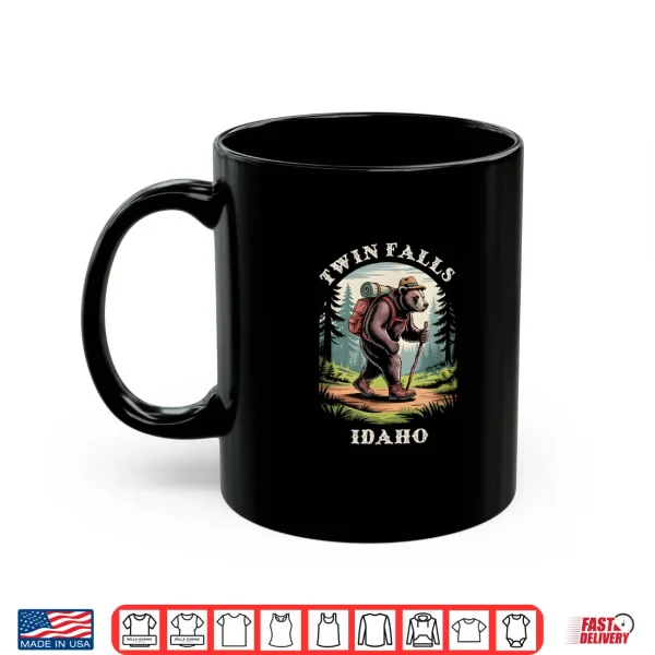 Mug Twin Falls Idaho Hiking Trail Adventure Bear Shirt