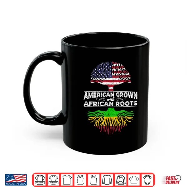 Mug US Flag Pride African American Heritage Black History Month Shirt
