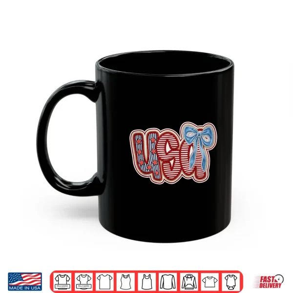 Mug USA 4th of July Coquette Bow Shirt