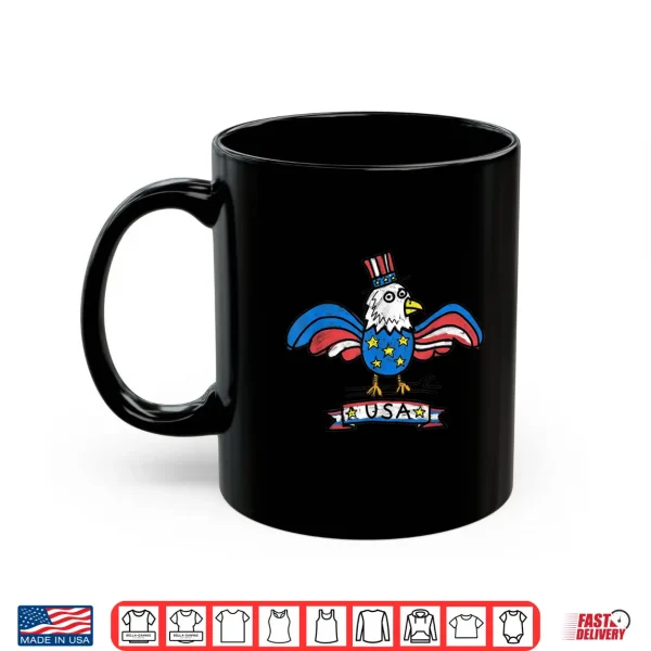 Mug USA Eagle Retro Hand Drawn for Men Women Teens Shirt