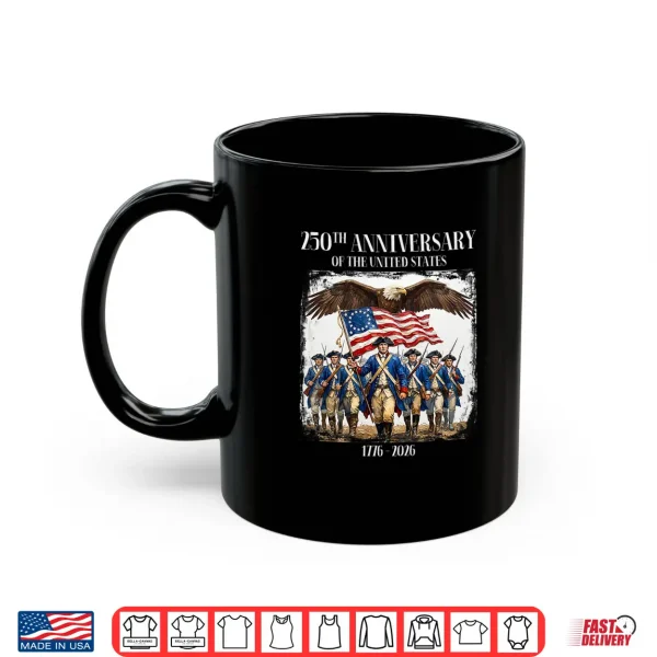 Mug United States 250th Anniversary Revolutionary War 1776 2026 Premium Tri Blend Shirt 1