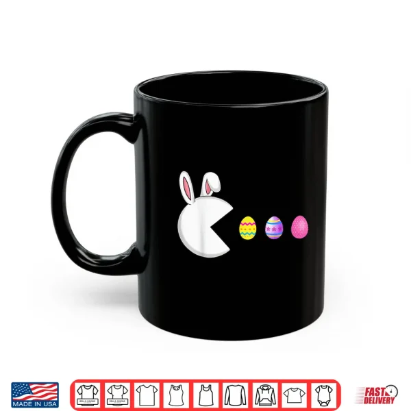 Mug Video Game Bunny Eggs Easter Gamer Kids Boys Men Gaming Shirt