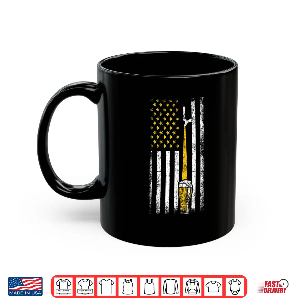Vintage American Flag Craft Beer Tap Shirt Vintage American Flag Craft Beer Tap Shirt