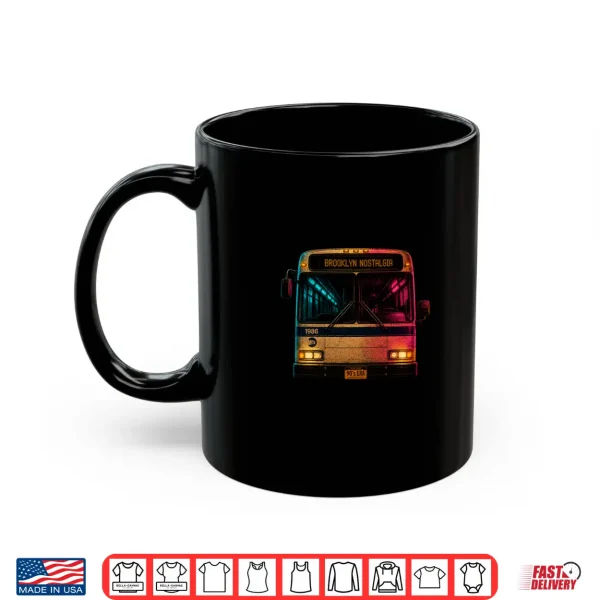 Mug Vintage Brooklyn Bus Nostalgia Streetwear Shirt