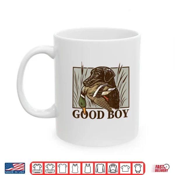 Mug Vintage Dog Good Boy Duck Hunting Labrador Retriever Gift Shirt