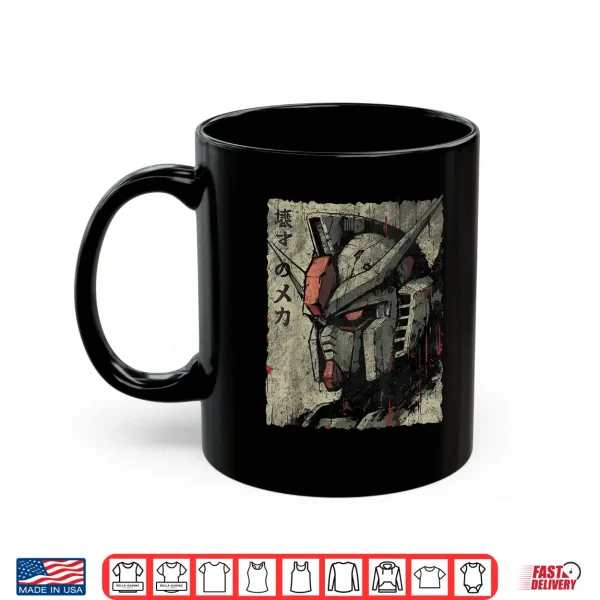 Mug Vintage Mecha Robot Japanese Anime Style Retro Shirt