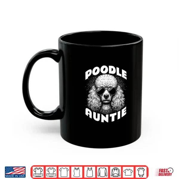 Mug Vintage Poodle Auntie Breeder Owner Shirt