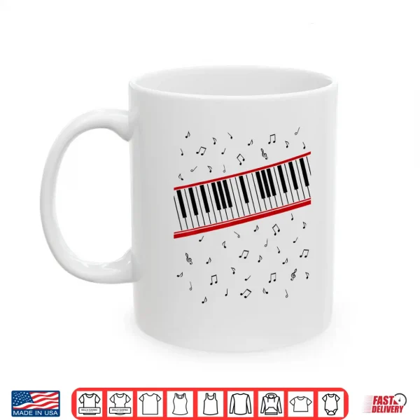 Mug Vintage Retro 1980s Piano Beat It Music Lover Cosplay Shirt