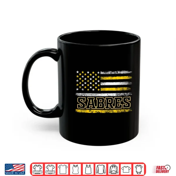 Mug Vintage Sabres US Flag Retro Gifts for Men Women Kids Shirt