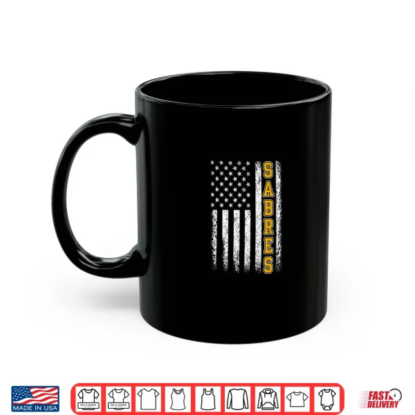 Mug Vintage Sabres USA Flag Classic Gifts for Men Women Kids Shirt