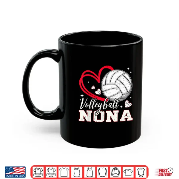 Mug Volleyball Nona Family Matching Cute Volleyball Heart Shirt