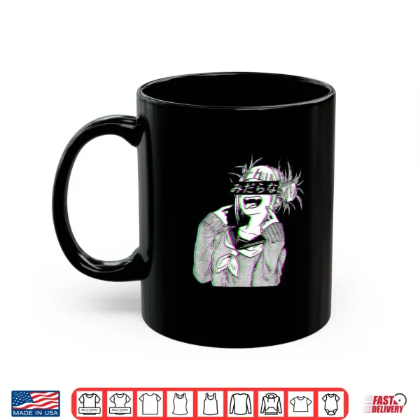 Mug Waifu Anime Neko Vaporwave Glitch Manga Girl Shirt