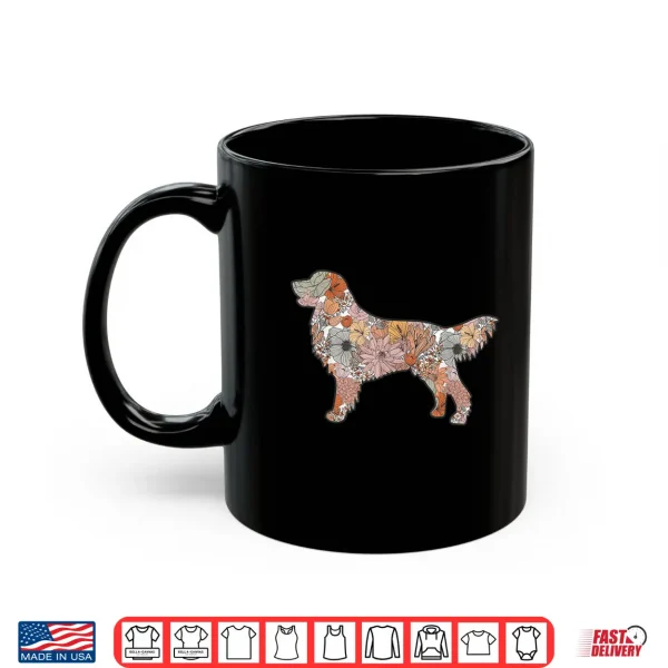 Mug Wildflower Golden Retriever Cute Mothers Day Golden Mom Shirt