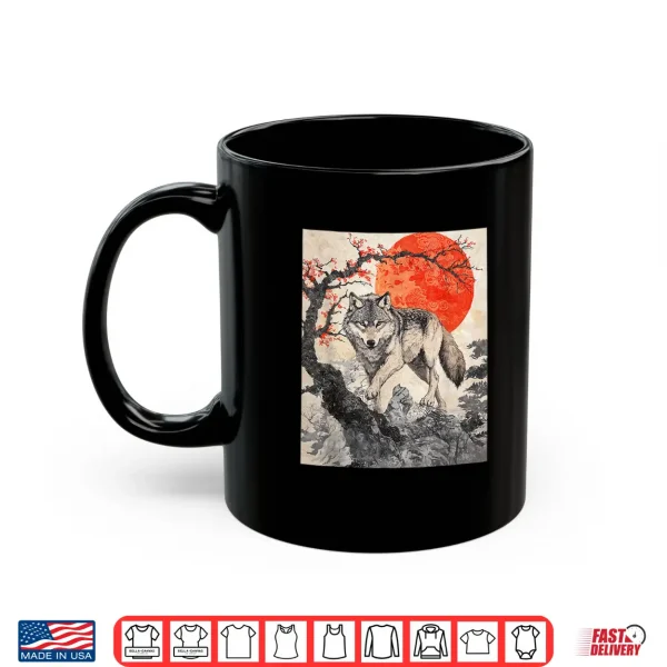 Mug Wolf Wolves Japan Japanese Funny Anime Graphic Shirt