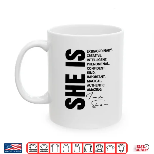 Mug Woman Affirmation Juneteenth Freedom Day Black History Month Shirt