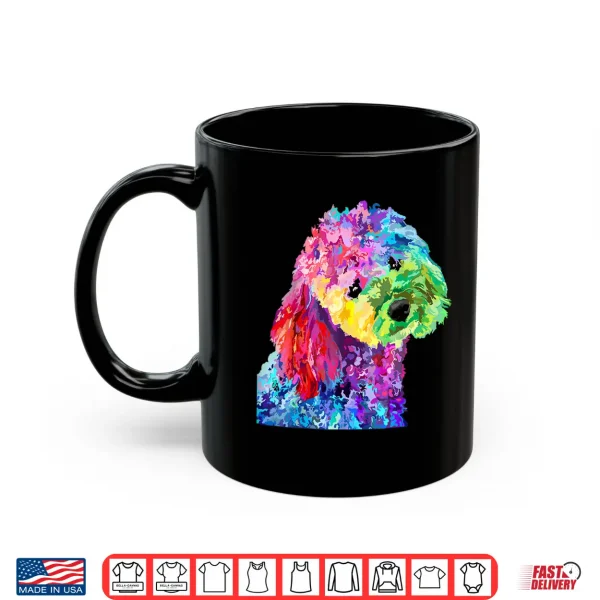 Mug Womens Dog Lover Colorful Cool Poodle Mens Shirt