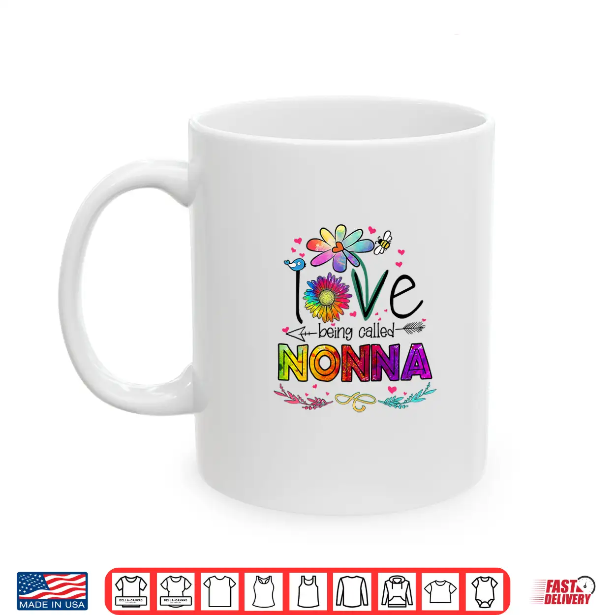 Womens I Love Being Called Nonna Daisy Flower Cute Mother’S Day Shirt Womens I Love Being Called Nonna Daisy Flower Cute Mother’S Day Shirt