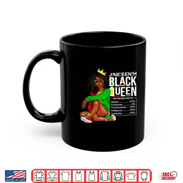 Mug Womens Juneteenth Black Queen Nutritional Facts 4th Of July Shirt