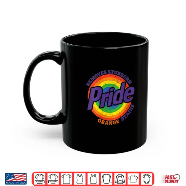 Mug Womens Pride Removes Stubborn Orange Stains Pride Month LGBTQ retro Shirt