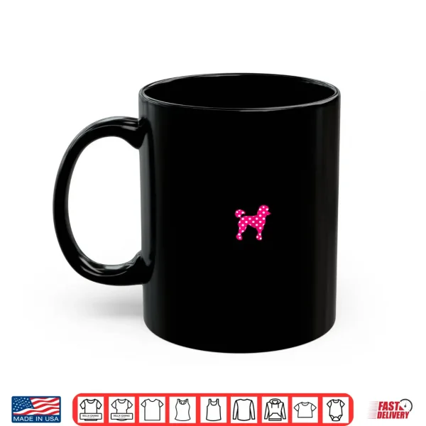 Mug Womens Sock Hop Cutie 50s Costume Pink Polka Dot Poodle Shirt